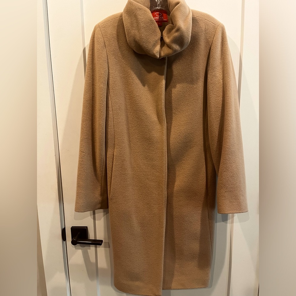 Oscar de la Renta wool alpaca coat